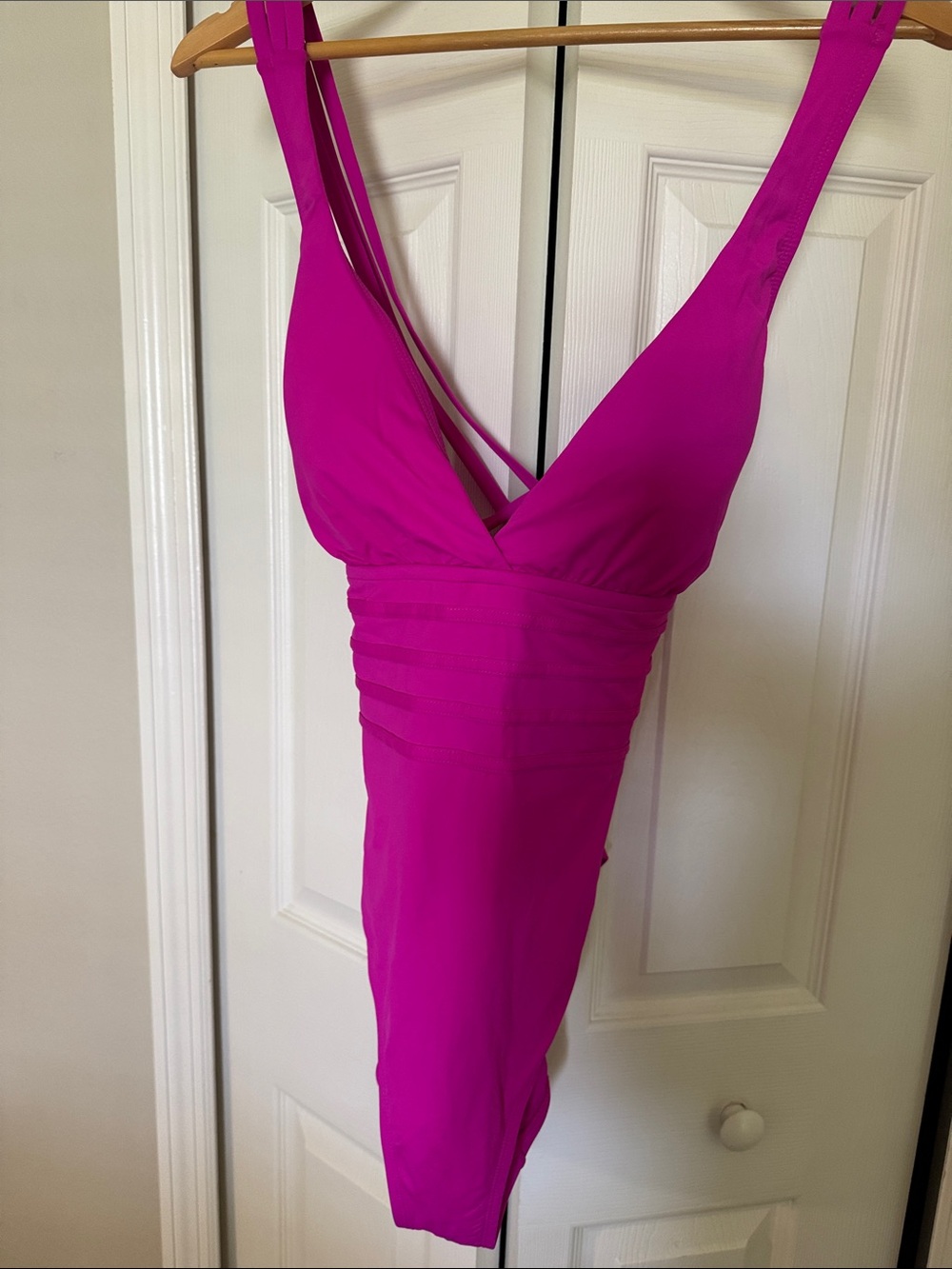 Fuchsia Pink One-Piece Swimsuit
